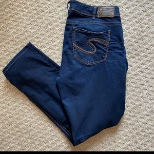 Silver Suki Mid Straight Jeans SZ 16